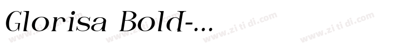 Glorisa Bold字体转换